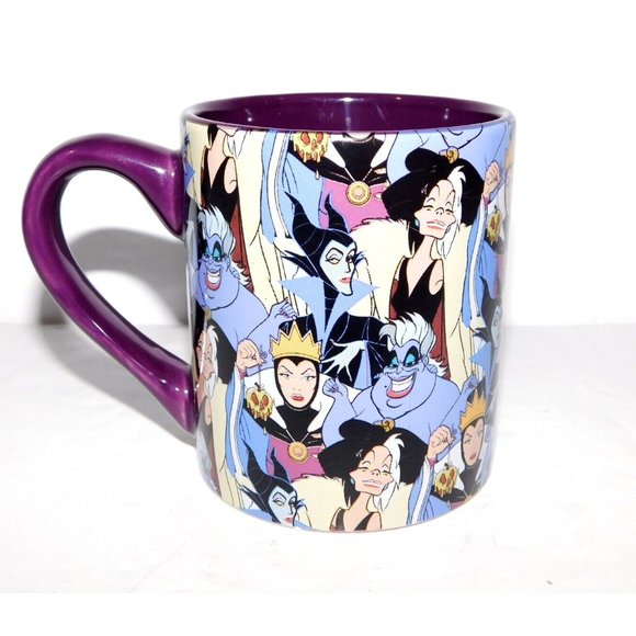 Disney Other - Disney Female Women Villains Purple Mug Cruella Evil Queen Ursula Maleficent